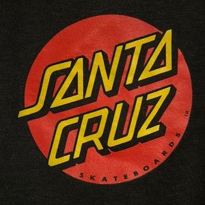 Santa Cruz Skateboards Red & Yellow Classic Dot Women’s Small Zipper Hoodie Gray